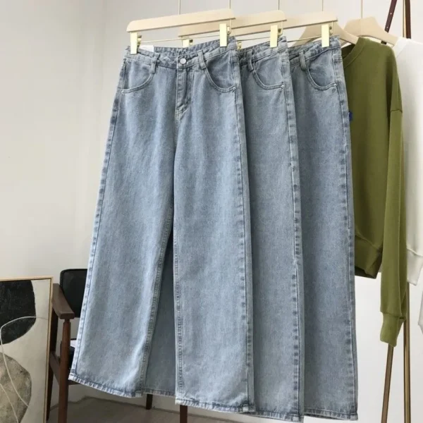 Women's Denim Pants Vintage Straight