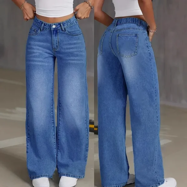Denim Pant Women's Jeans Wide Leg High Waist